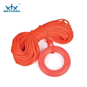 MATCHAU Lifebuoy Buoyant Rescue Quoit & Lifeline 8mm 30m Length PP Rescue Life Line Lifebuoy with Rope