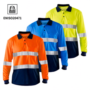 Wholesale Hi Vis Clothes Safety Mining Mechanic High Visibility FRC FR Work Shirt Fire Resistant Working Flame Retardant Shirts