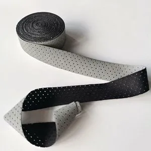 Silver-gray Imported China Self Adhesive Soft Non-Wrinkle High-Gloss Elastic Breathable Reflective Fabric Perforated Strip