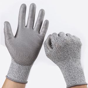 Cut Resistant Gloves PU Coated Cut Resistance Sandy Nitrile PPE Safety Working Gloves Hand Protection