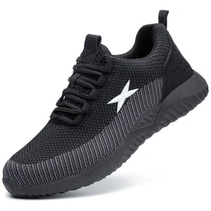 NAIKAI NK-SH-H19 Labor Protection Shoes Steel Toe Cap for Midsole Puncture-Resistant Fly-Knit Breathable Lightweight