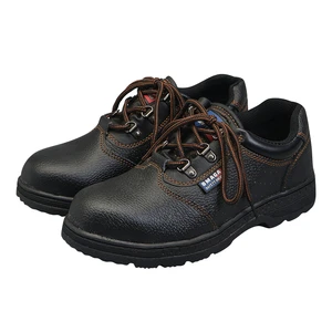 Leather Labor Protection Shoes Steel Plate Anti-Smash Oil-Resistant Wear-Resistant Steel Head Work Protection Footwear