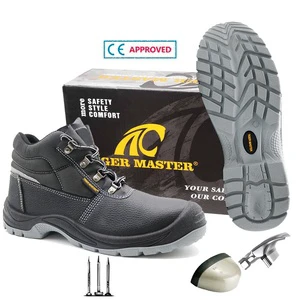 CE S3 Approved Construction Industrial Safety Shoes Puncture-proof Steel Toe Waterproof Leather Oil Resistant Anti-slip for Men