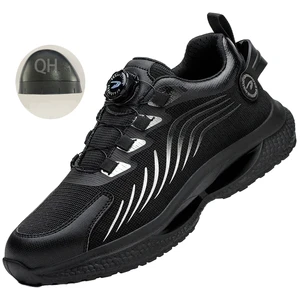 Wholesale Men's Fashionable Anti-Static Labor Protection Boots Anti-Smashing Anti-Piercing Safety Boots Steel Toe Caps Long-Term