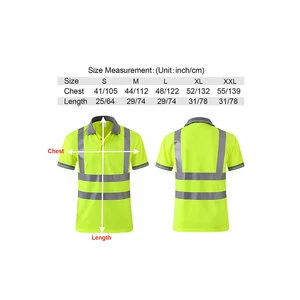 Customizable Polyester Reflective Safety Clothing ANSI Class 3 Waterproof Work T-Shirt Reflective Vest Jacket Customized Logo