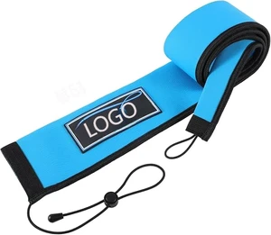 Floating Puncture Resistant Labeled Protective Sock for Casting Spinning Fishing Rods Premium Neoprene Fishing Rod Sleeve