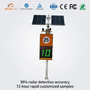 Eco-friendly Solar Traffic Warning Sign Speeding Warning Street Safety Premium for Export Quality Professional