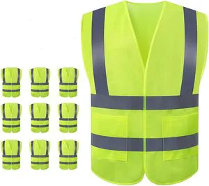 Reflective in Night PPE Equipment Security Safety Vests Hi-Vis Workwear