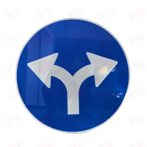 Custom Road Traffic Signs Circle Digital Printing Safety and Navigation Reflective Warning Self Adhesive Road Sign Board