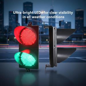 Ultra Bright LED Traffic Light PC Plastic 200mm Red Green AC Power Supply Pedestrian Traffic Signal Light