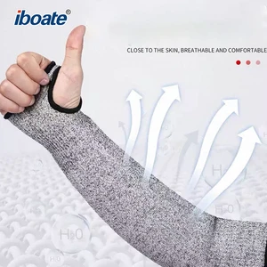 Anti Cut Arm Guards HPPE Protective Sleeves With Thumb Hole for Industrial Use