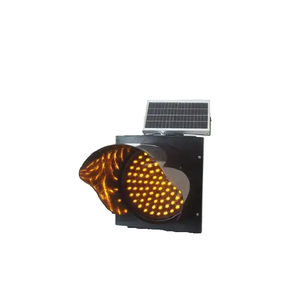 Traffic Light 300 mm High Brightness LED Solar Traffic Warning Light Yellow Traffic Light