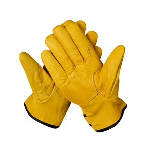 Wholesale Working Gloves Leather Safety Gloves Cow Split Leather Welding Sheepskin Gloves For Industrial