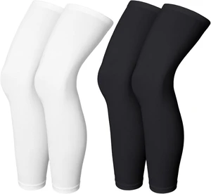 Sports Knee Pad Protective Gear Supplies Elastic Polyester Outdoor Running Soccer Basketball Compression Leg Sleeves For Men