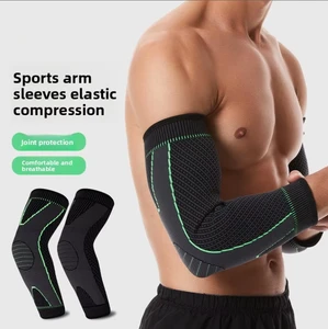 Knitted Lengthened Elastic Elbow Support Four-way Stretch Breathable Multi-Sport Sports Sleeve Tennis Men's Women's Wrist Guard