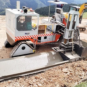 Hand-guided curbstone slipform paver, roadside concrete curbstone forming