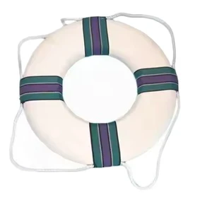 150 N Buoyancy EVA Lifebuoy With Closed-cell Foam Construction High-Visibility Reflective Strips 2.5KG 460mm Diameter