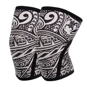 New Arrival Professional Unisex Neoprene Strong Compression Knee Sleeves 7mm Non-Slip Powerlifting Supports Soft Training