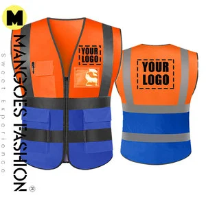 Mangoes Fashion Workwear Safety Vest Wholesale Hi Viz Adult Reflective ANSI Class 1 LED Flash OEM/ODM Customized Road Work