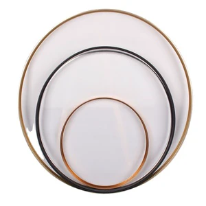 Wholesale Custom Round Aluminum Mirror Frame OEM Hotel Project Wall Circle Mirror Manufacturer Bulk Order Metal Mirror
