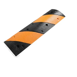 Rubber Speed Bumps Road Safety Deceleration Parking Lot Heavy Duty Solid Rubber Speed Bumps
