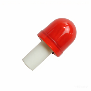 Energy-Saving Mini LED Traffic Warning Light Red Strobe Lamp For Safety Cones, Roadworks, And Industrial Sites