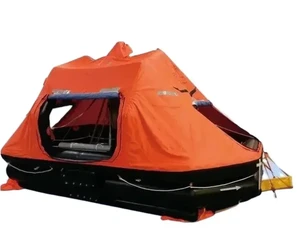 Self-Righting Function 10-Person Capacity UFE Inflatable Life Raft Throw-Overboard Type Marine Supply Life