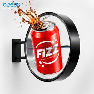 50cm LED Light Box Advertising Light Box Round Sign APP Control For Gas Station Convenience Store Outdoor Promotion Display