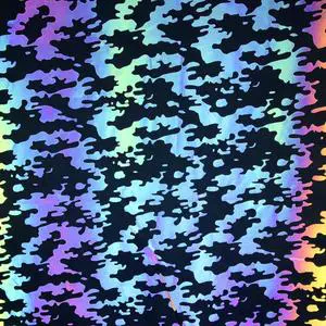 100% Polyester Holographic Fabric High Light Reflective Fabric for Sportswear