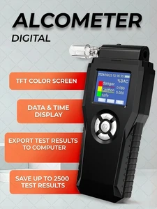 Advanced Precision Personal Use Semiconductor Alcohol Meter Breathalyzer High Accuracy BAC Alcohol Tester For Safe Driving
