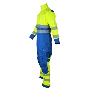 Cross-border Flame-retardant Industrial Work Shirt Fireproof Reflective Belt Breathable Moisture Wicking Safety Clothing
