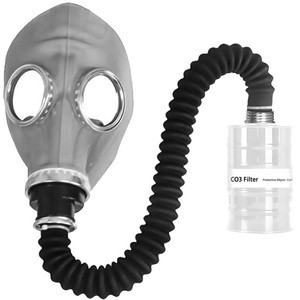 Factory Reusable Rubber High Quality Anti Carbon Monoxide Full Face Gas Mask For Chemical Plant