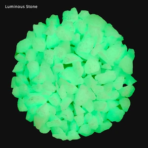 Wholesale High Quality Natural Glow-in-the-Dark Pebbles Luminous Stone For Garden And Park Decor
