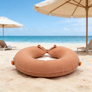 Double Airbag Inflatable Lifebuoy Professional Rubber Life Ring for Water Training & Rescue
