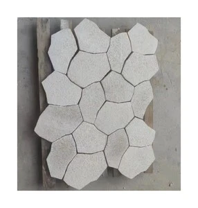 Garden Pathway Floor Interlocking Paving Stone Pebble Tile Outdoor Nordic
