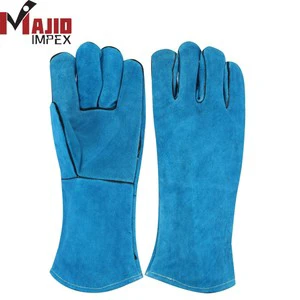 Heavy Duty TIG MIG Leather Welding Gloves Heat Resistant protective welding Industrial Safety Gloves Custom Logo Work Gloves