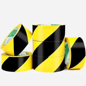 UJANG Floor Marking Warning Tape PVC Warehouse Floor Flagging Tape for Traffic Guidance Barrier Danger Tape