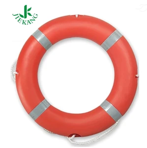 Non-Toxic PE Lifebuoy Large Buoyancy Life Ring with Reflective Strips for Water Rescue