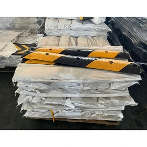 Aiko Rubber Speed Reducer Speed Hump-14 Inch Width 25-45mph Traffic Rating Fixed Asphalt Installation