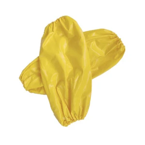 Vinyl PVC TPU Smooth Style Yellow Blue Plastic Waterproof Durable Elastic Cuffs Long Arm Protector Sleeve Cover