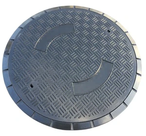 Factory High Quality SMC EN124 D400 900MM Anti-theft Non-Conductive Petrol Station Manhole Cover 30+ Year Service Life JQ Brand