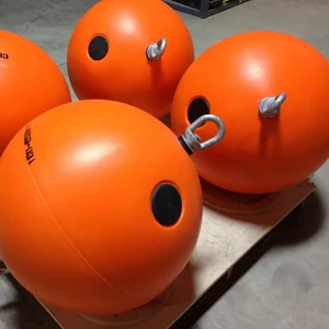 MY Impact Resistant UV Protected Orange/Red Plastic Float Balls Piston 25kg Buoyancy Water Rescue Equipment 300m Working Ocean