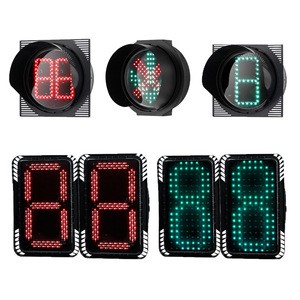 Factory Wholesale Guangan Brand Aluminum LED Flashing Pedestrian Signal Light Solar Powered Traffic Lights for Motor Vehicles