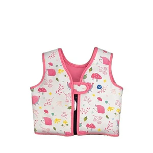 High Quality Neoprene Inflatable Vest Children's Life Jacket with Airbag Bird01 Model for Outdoor Water Sports