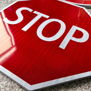 7Years UV Printed+ Lamination Reflective STOP Traffic Sign Warning Traffic Sign Aluminum Reflective Road Street Signs Signage