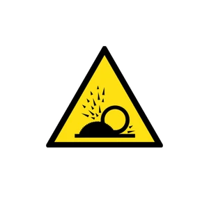 Caution Sign Splinter Release Triangular 700mm Reflective Film Second Grade Visual Alert Traffic Sign