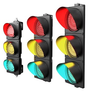 Customizable 350mm Aluminum Waterproof IP53 Engineer Grade 50000 Hours Continuous Use Road Safety LED Traffic Light
