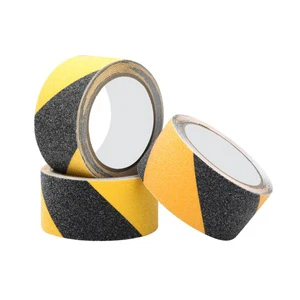 Industrial Magnetic PVC Warning Tape Rubber Sensitive Pressure Glue 0.13-0.15mm Thickness for Floor Marking Yellow Black 50mm