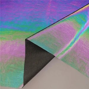 210T 100% Nylon Taffeta Lightweight Rainbow Reflective Printed Oxford Fabric Stretch Woven Garment Swimwear Bags Curtains Sofas