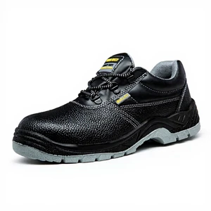 CE Verified Anti-slip Oil Water Proof Prevent Puncture Steel Toe Men Protection Industrial Work Leather Safety Shoes